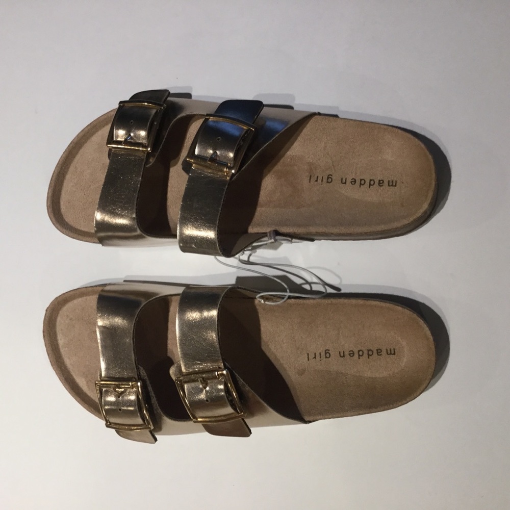 Steve Madden SZ 9 Two Strap Slip On Slide Sandals - Picture 8 of 8